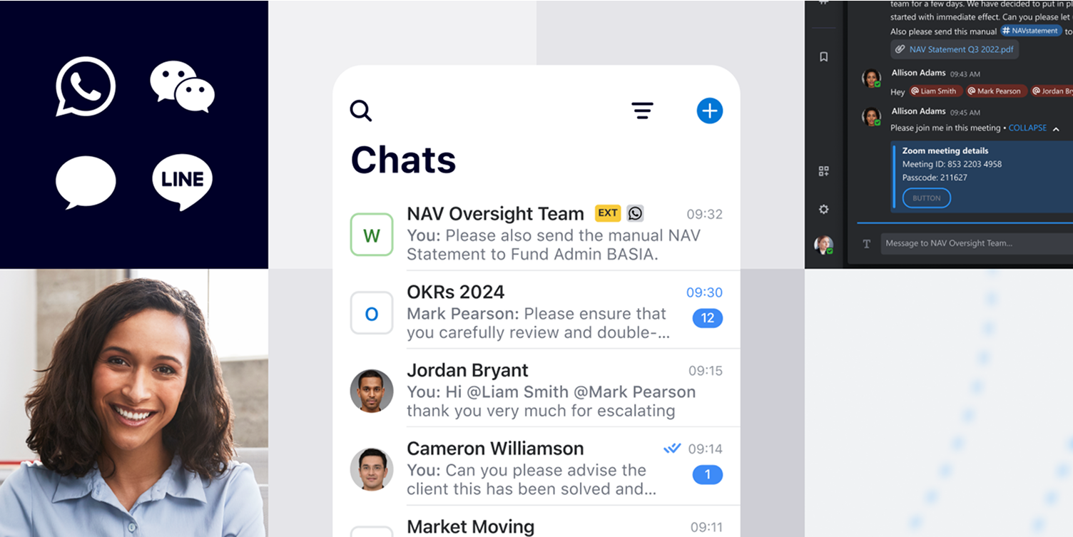 Symphony mobile workplace messaging for WhatsApp and SMS